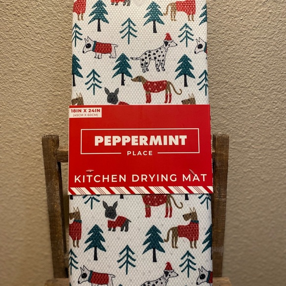 Christmas Dogs Dish Drying Mat, Dog Themed Dish Drying Mat, Christmas Decor - Picture 10 of 11